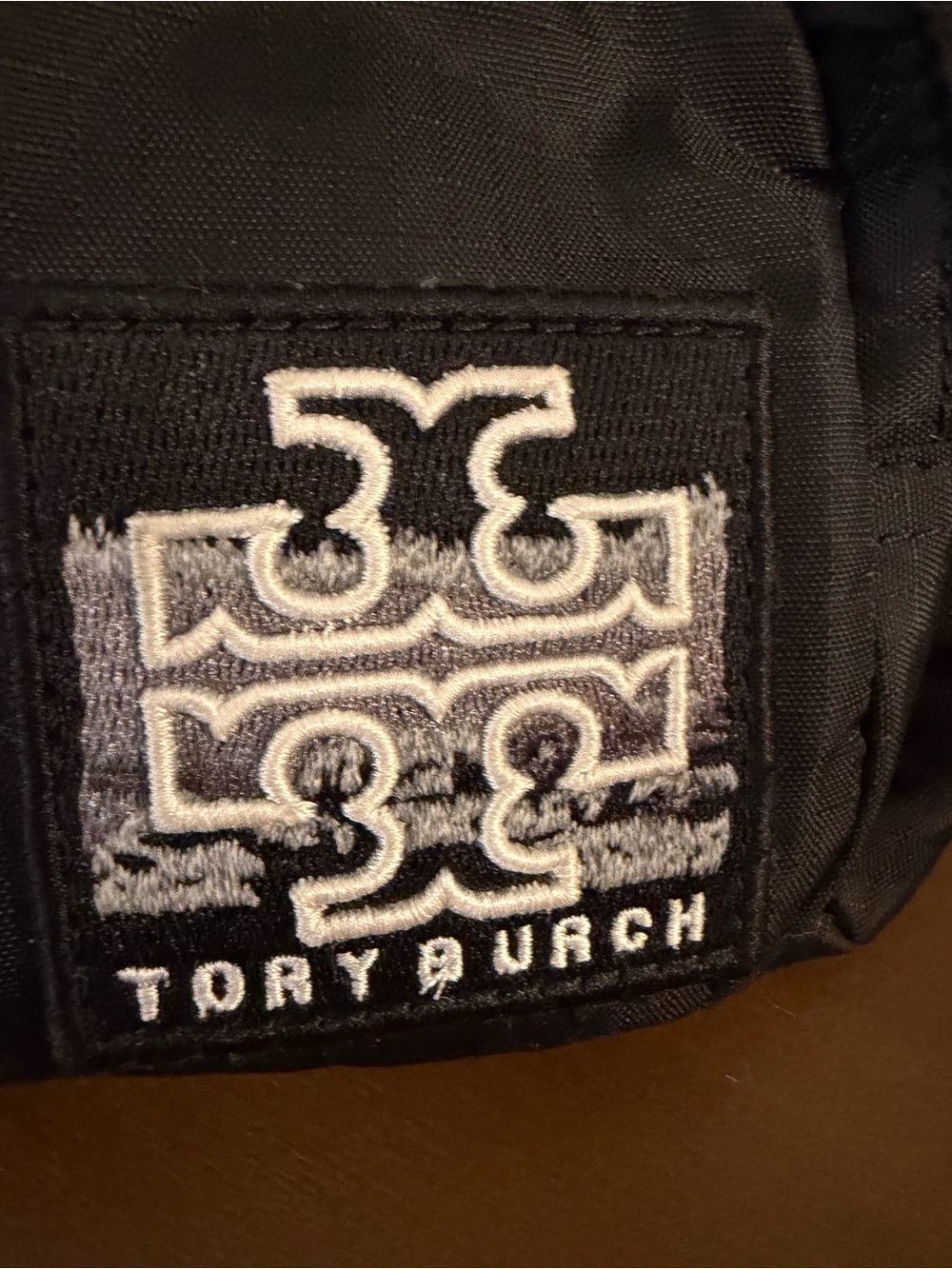 Tory Burch Black Nylon Belt Bag with Logo Patch-NWT and Dusty - Picture 2 of 9